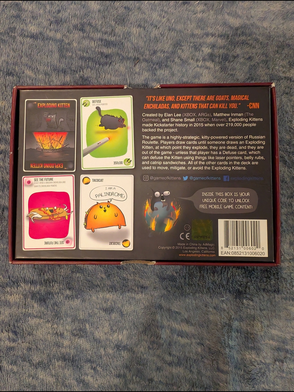 Exploding Kittens Card Game - Original Edition - Picture 5 of 6